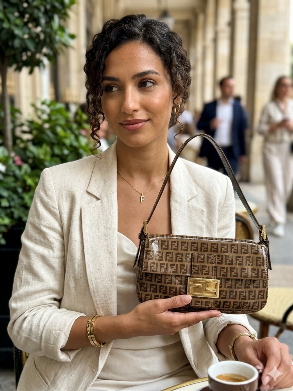 Fendi Zucchino FF Baguette Vintage